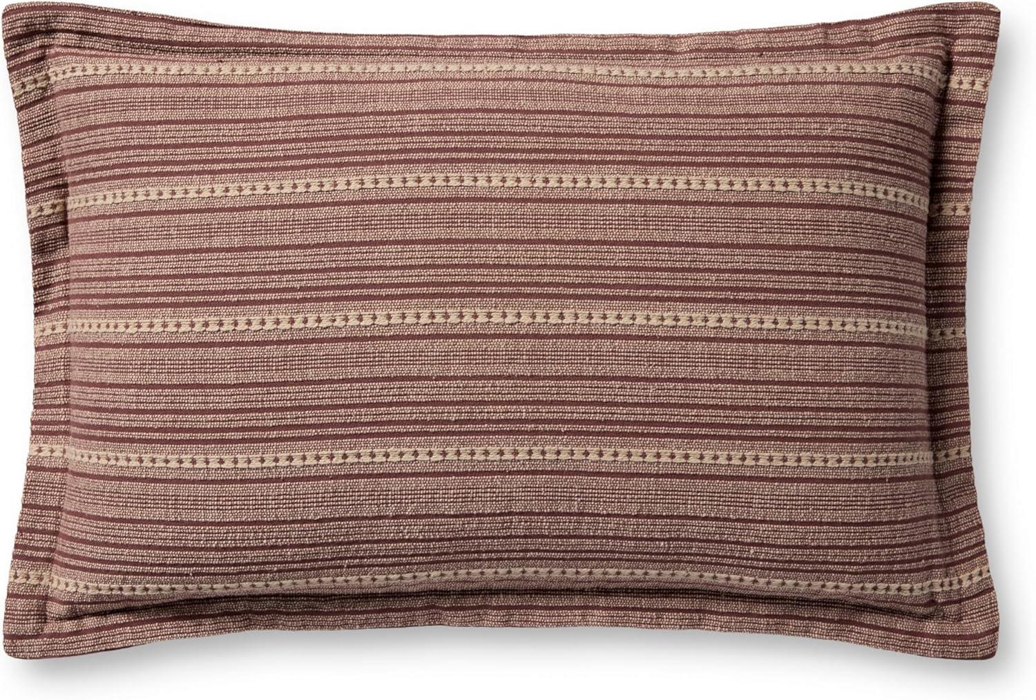 image:imageLoloi Chris Loves Julia Howie Collection PCJ0023 Natural 18 x 18 Cover wDown PillowWine Natural