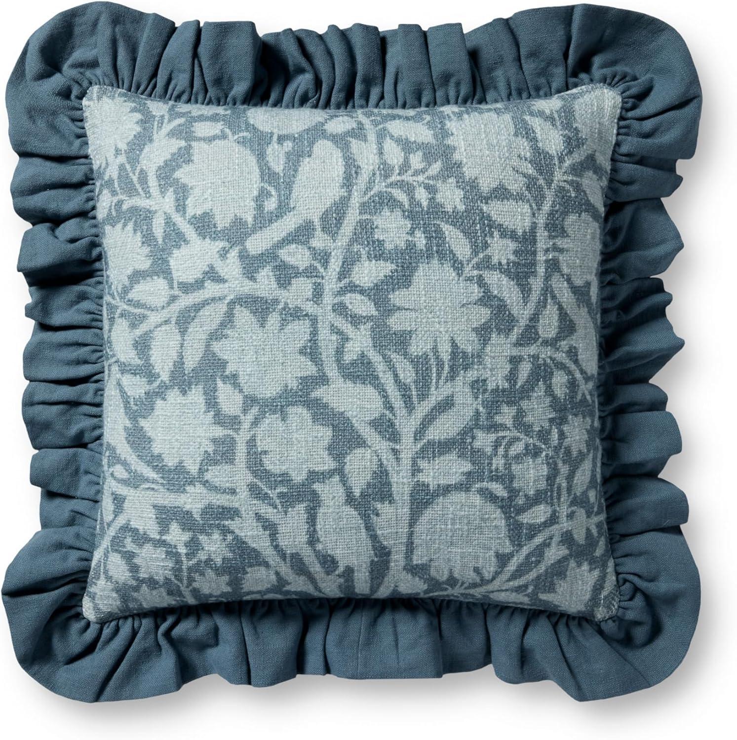 image:imageLoloi Chris Loves Julia Kathleen Collection PCJ0026 Blue 18 x 18 Cover wPoly PillowBlue