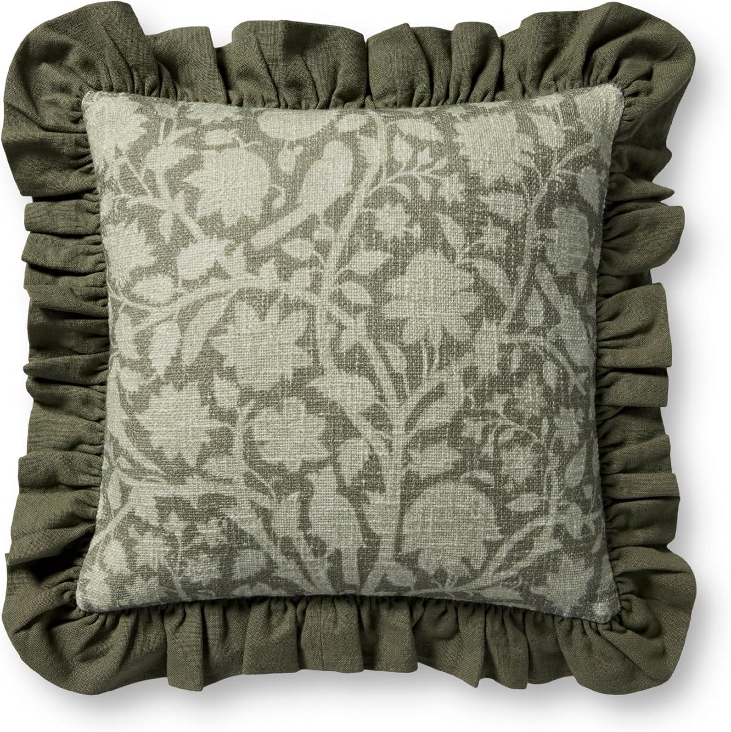 image:imageLoloi Chris Loves Julia Kathleen Collection PCJ0026 Blue 18 x 18 Cover wPoly PillowGreen