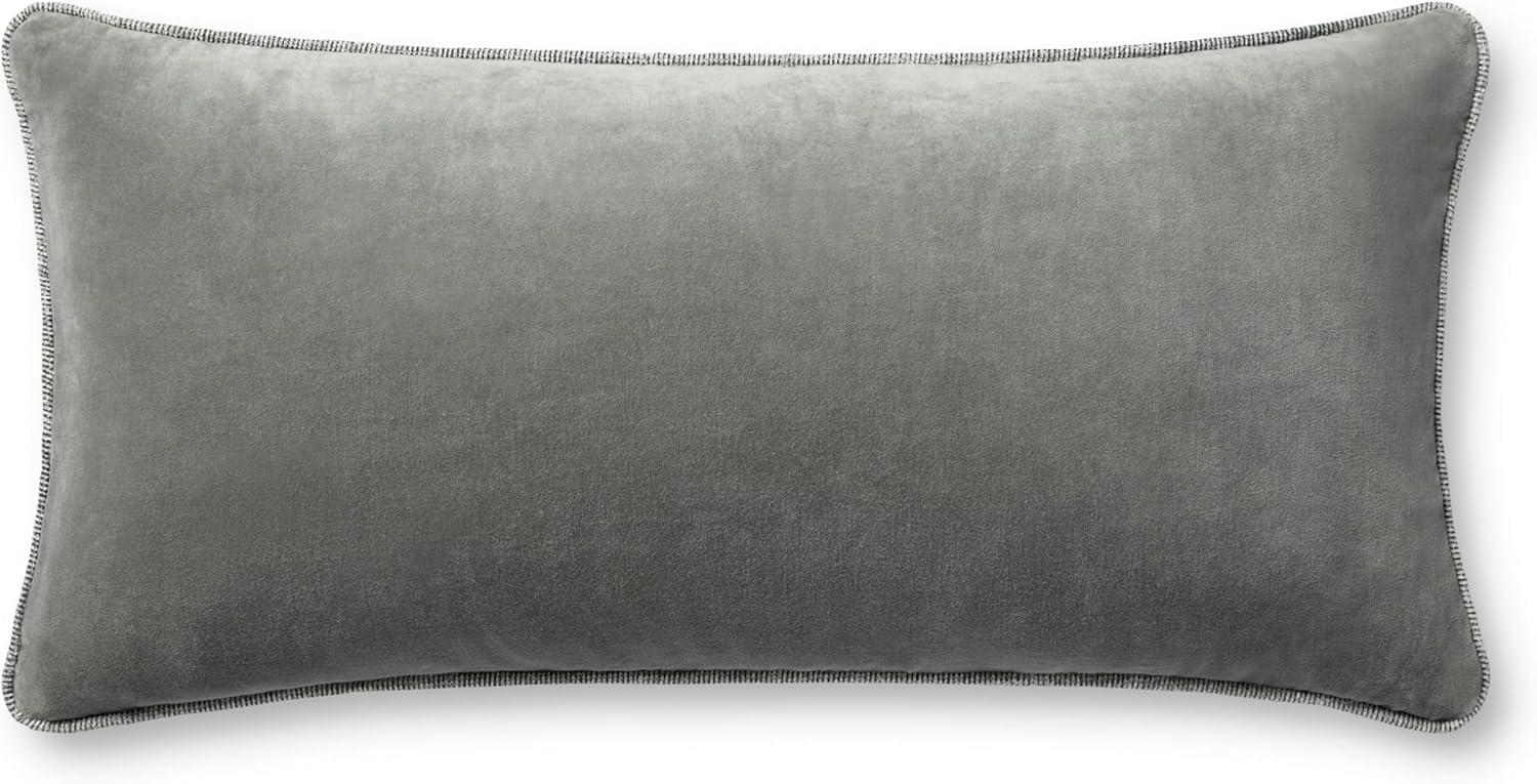 image:imageLoloi Chris Loves Julia Liza Collection PCJ0020 Grey 12 x 27 Cover Only Pillow