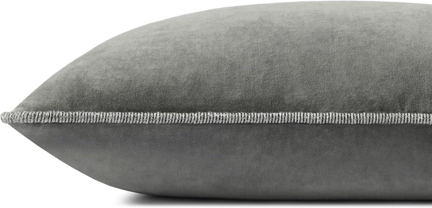 image:imageLoloi Chris Loves Julia Liza Collection PCJ0020 Grey 12 x 27 Cover wDown Pillow