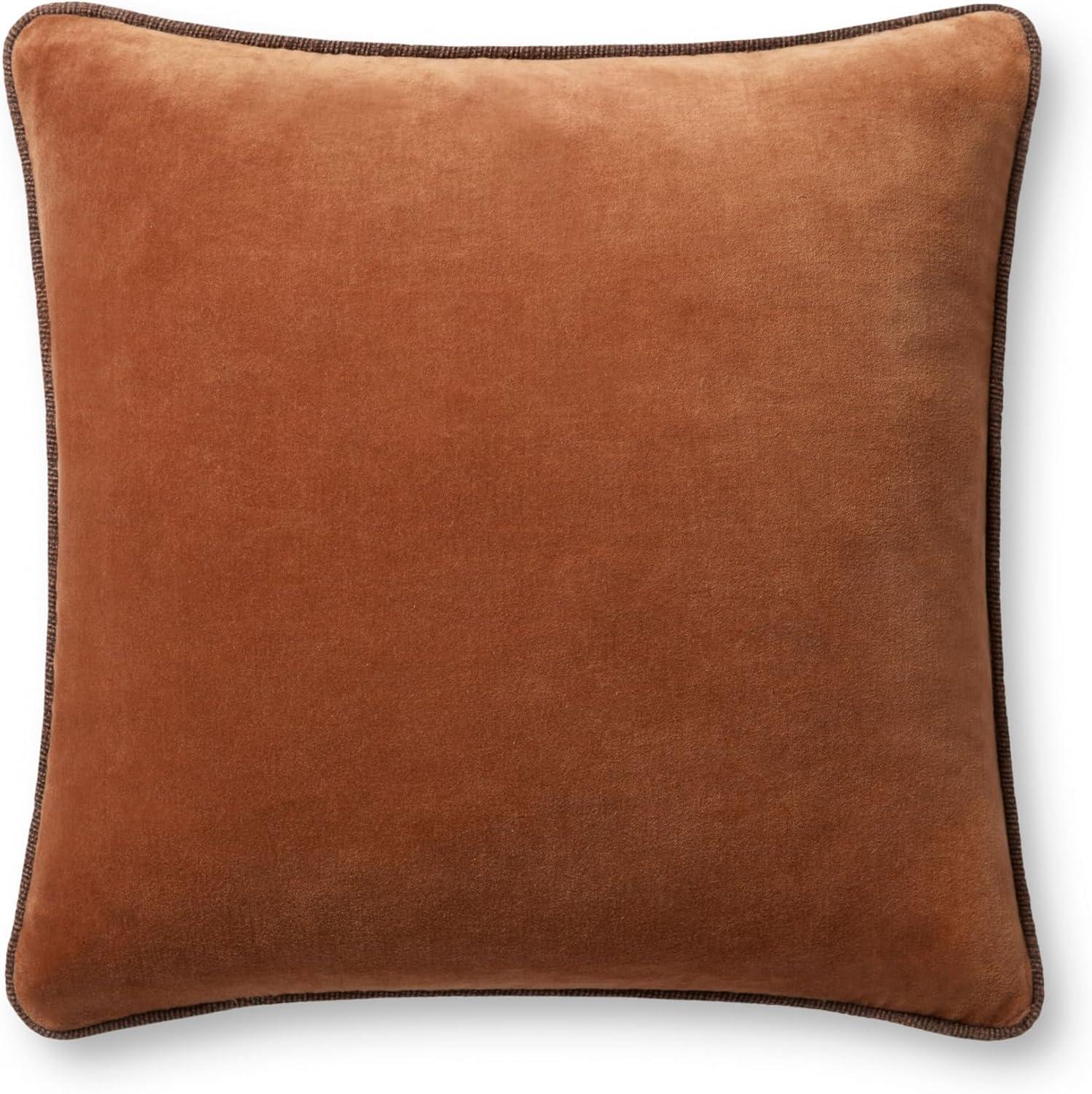 image:imageLoloi Chris Loves Julia Liza Collection PCJ0020 Rust 18 x 18 Cover wDown Pillow