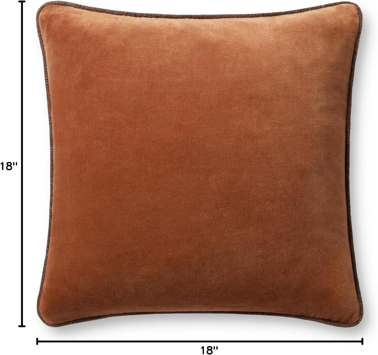 image:imageLoloi Chris Loves Julia Liza Collection PCJ0020 Rust 18 x 18 Cover wDown Pillow