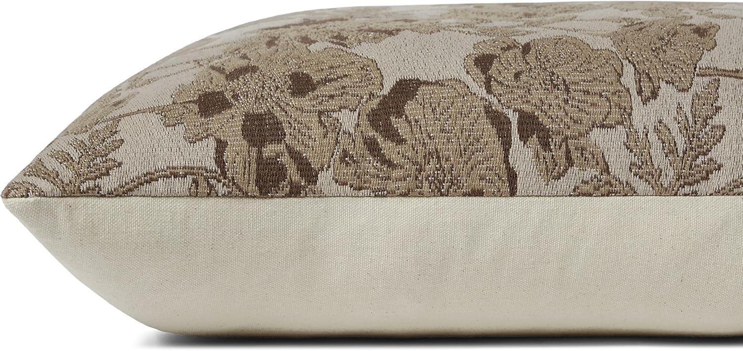 image:imageLoloi Chris Loves Julia Matilda Collection PCJ0031 OliveOrange 18 x 18 Cover wDown PillowBeige Mocha