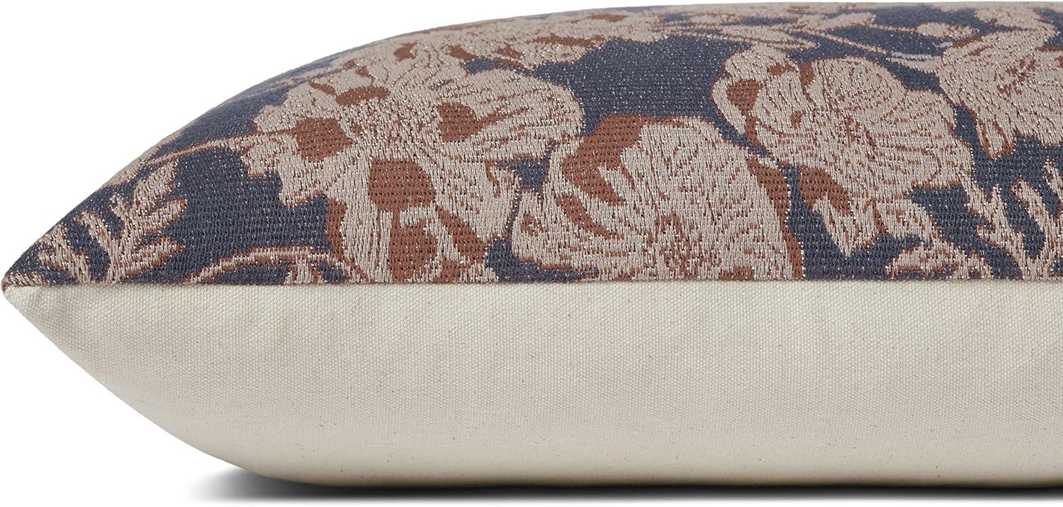 image:imageLoloi Chris Loves Julia Matilda Collection PCJ0031 OliveOrange 18 x 18 Cover wDown PillowNavy Clay