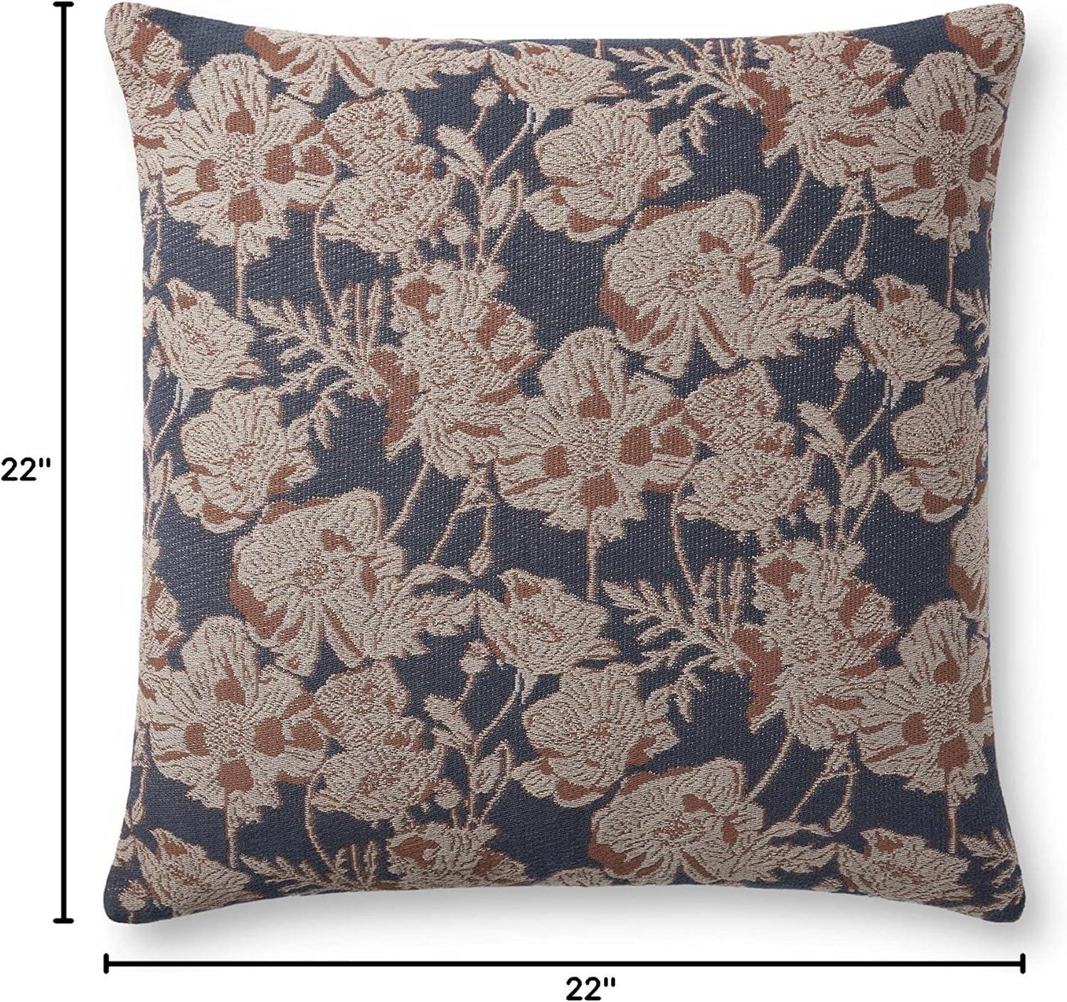 image:imageLoloi Chris Loves Julia Matilda Collection PCJ0031 OliveOrange 18 x 18 Cover wDown PillowNavy Clay