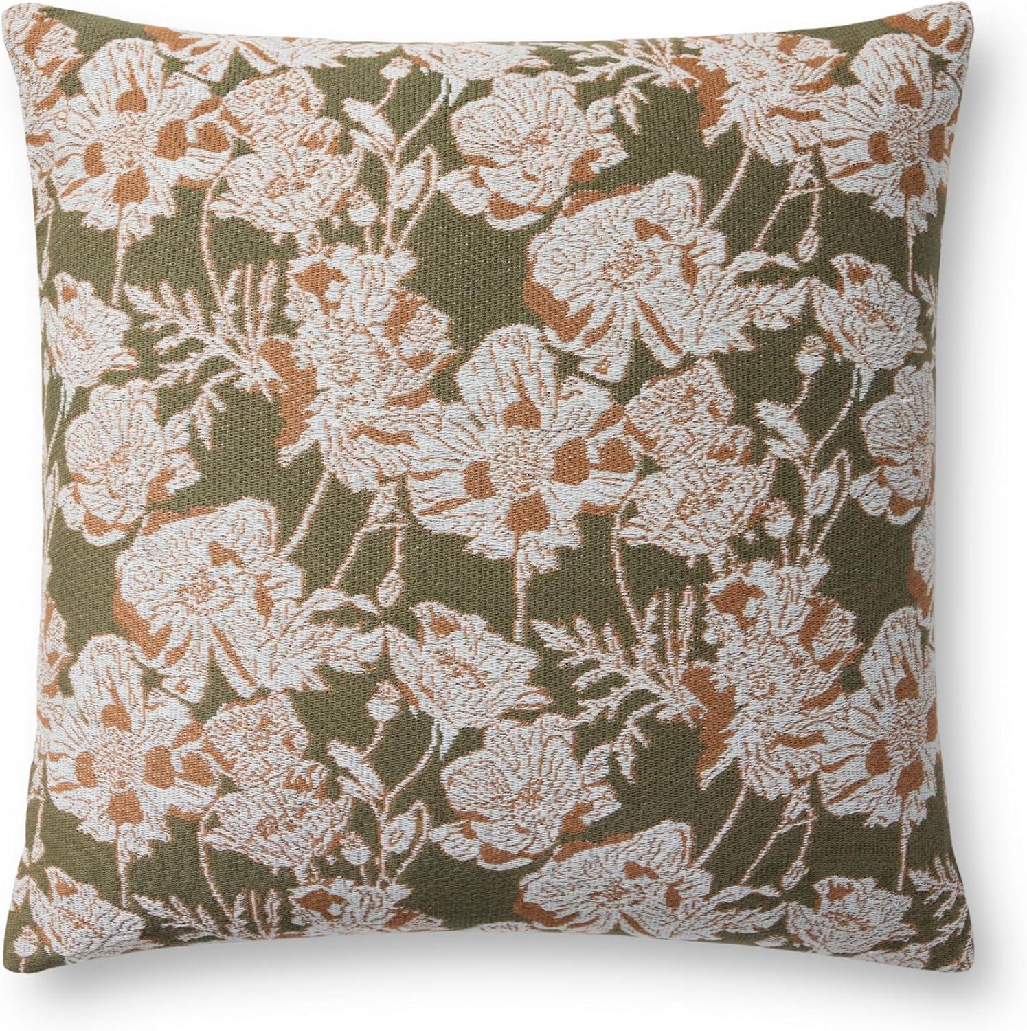 image:imageLoloi Chris Loves Julia Matilda Collection PCJ0031 OliveOrange 18 x 18 Cover wDown PillowOlive Orange