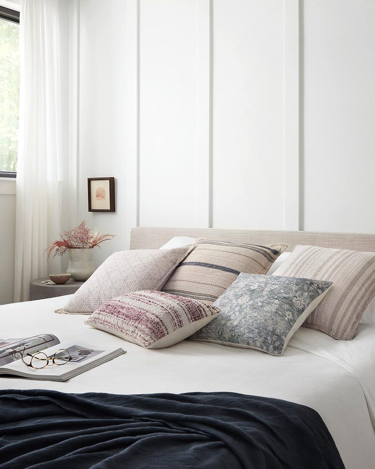 image:imageLoloi Chris Loves Julia x Pillows Collection PCJ0007 Grey 18 x 18 wPoly PillowIvory Beige