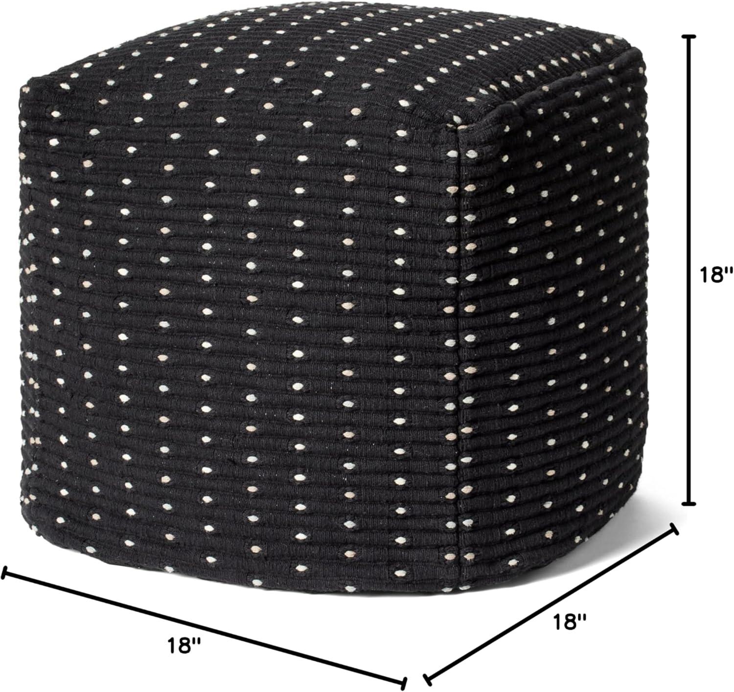image:imageLoloi II LPF0039 Black 18 W x 18 D x 18 H Pouf
