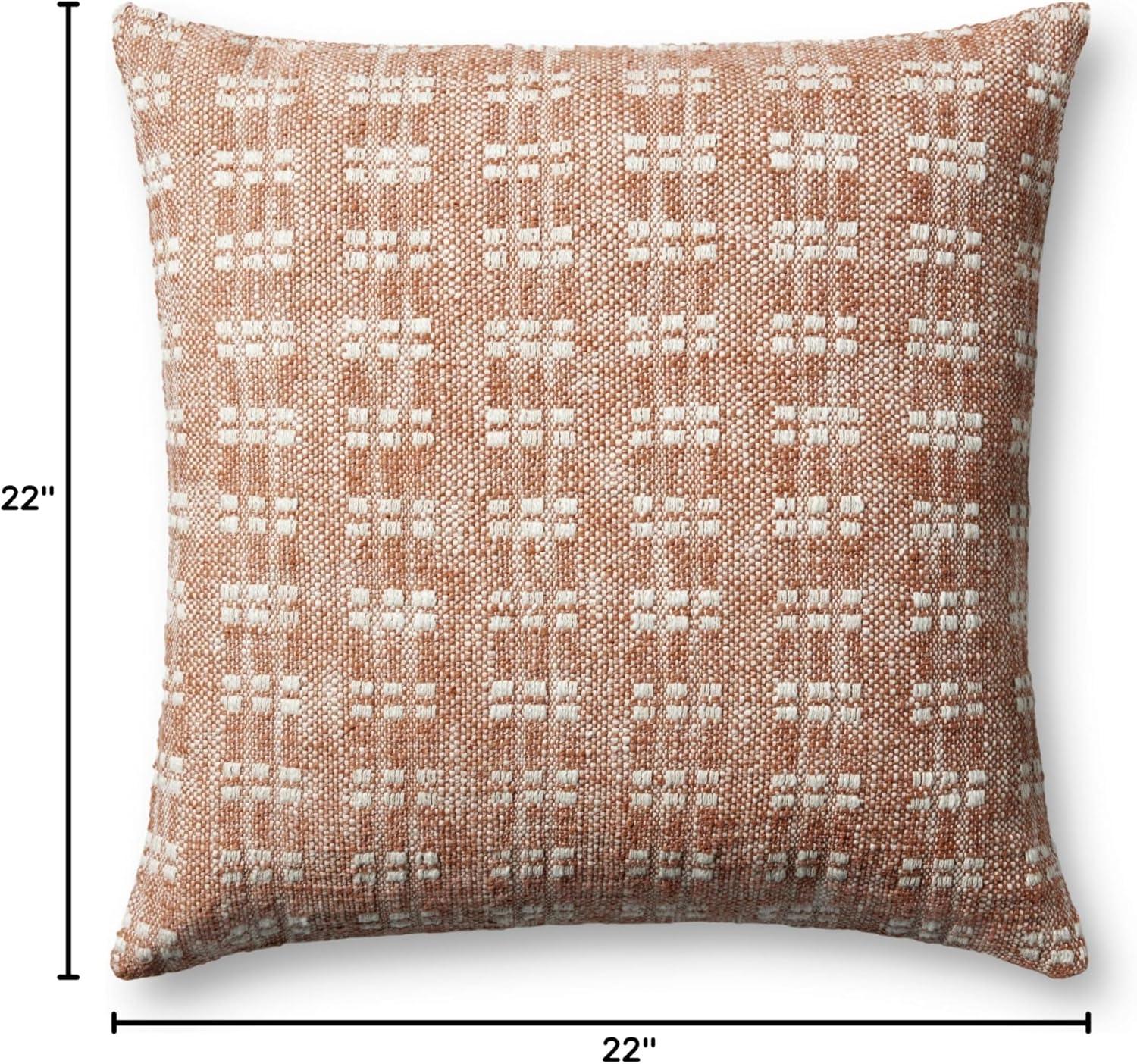 image:imageLoloi Magnolia Home by Joanna Gaines Bryn Collection PMH0062 Rust 22 x 22 Cover wDown PillowRust