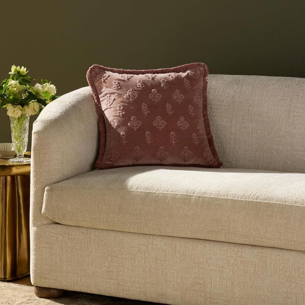 image:imageLoloi Chris Loves Julia Darla Collection PCJ0025 Olive 18 x 18 Cover wPoly PillowMauve