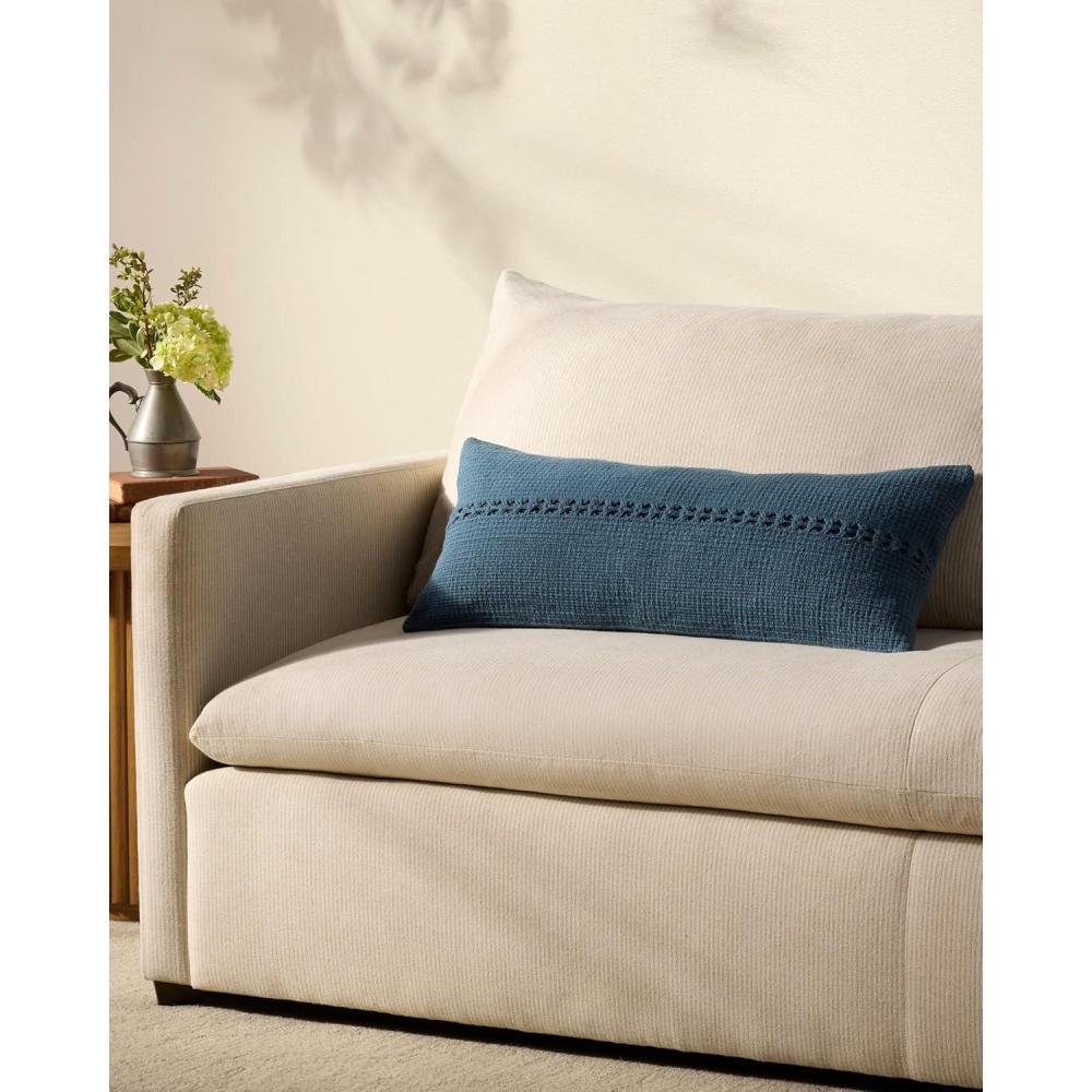 image:imageLoloi Chris Loves Julia Harvey Collection PCJ0018 Orange 12 x 27 Cover wPoly PillowBlue