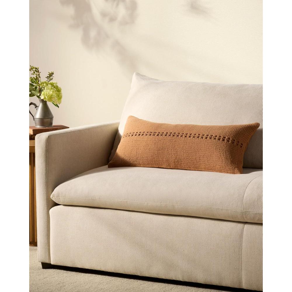 image:imageLoloi Chris Loves Julia Harvey Collection PCJ0018 Orange 12 x 27 Cover wPoly PillowOrange