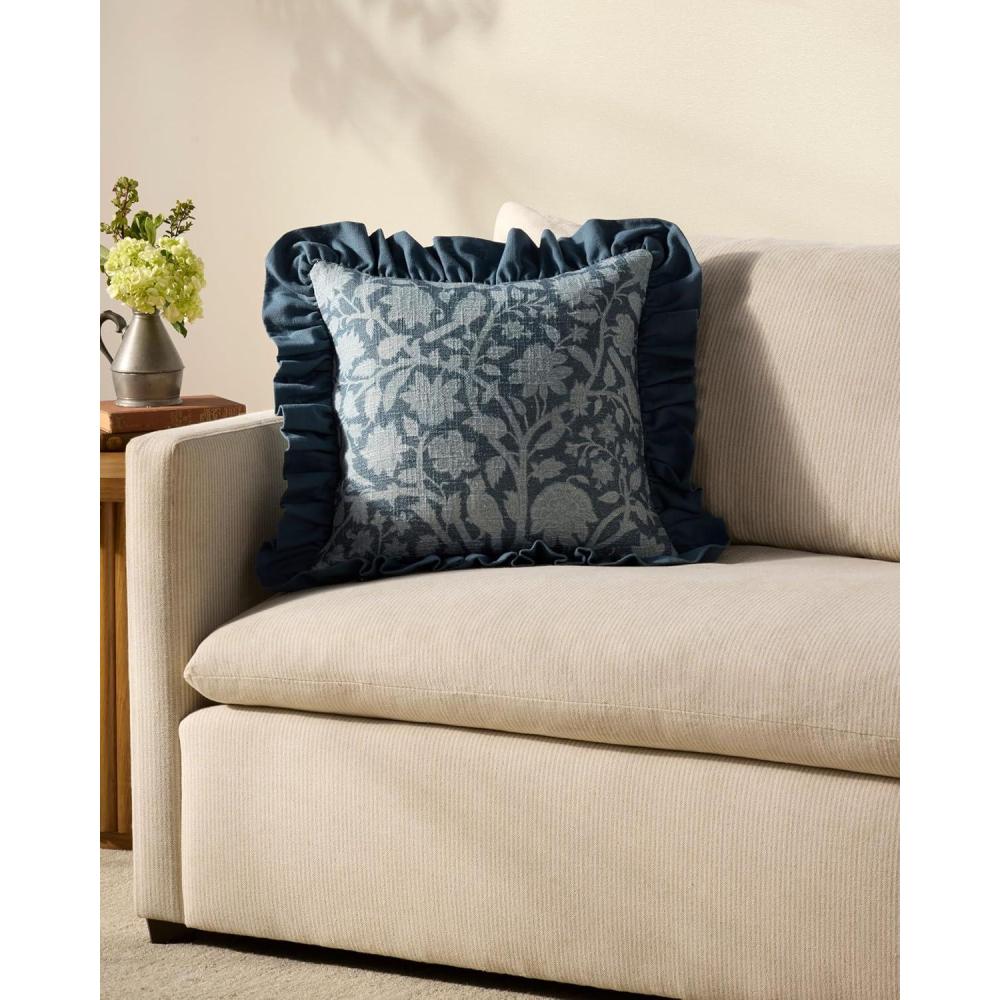 image:imageLoloi Chris Loves Julia Kathleen Collection PCJ0026 Blue 18 x 18 Cover wPoly PillowBlue