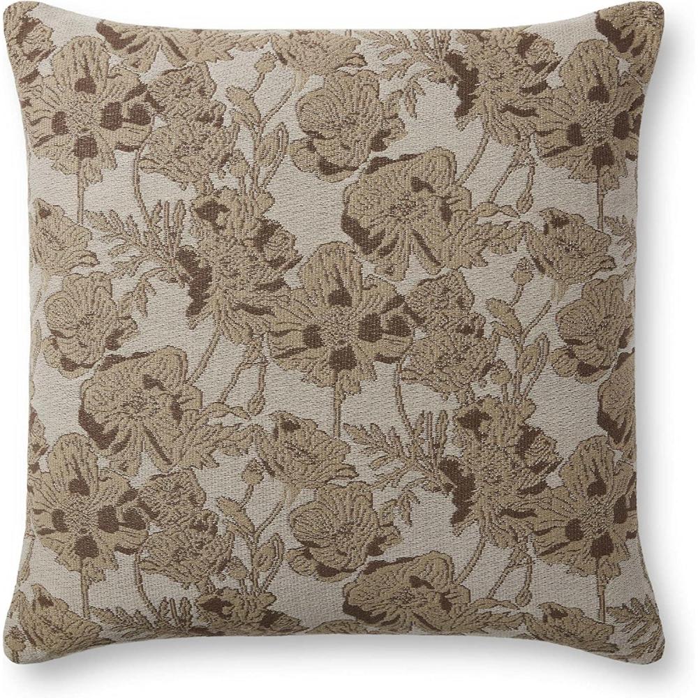 image:imageLoloi Chris Loves Julia Matilda Collection PCJ0031 OliveOrange 18 x 18 Cover wDown PillowBeige  Mocha
