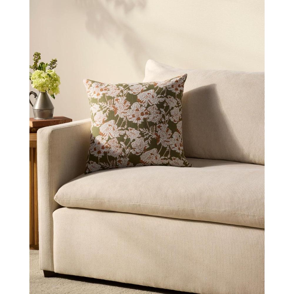 image:imageLoloi Chris Loves Julia Matilda Collection PCJ0031 OliveOrange 18 x 18 Cover wDown PillowOlive Orange