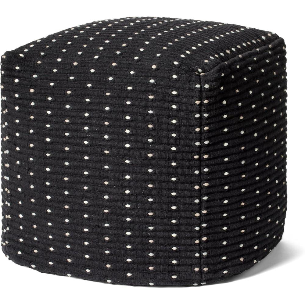 image:imageLoloi II LPF0039 Black 18 W x 18 D x 18 H Pouf