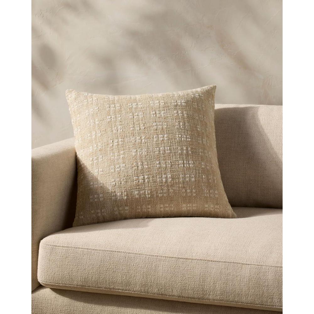 image:imageLoloi Magnolia Home by Joanna Gaines Bryn Collection PMH0062 Rust 22 x 22 Cover wDown PillowBeige