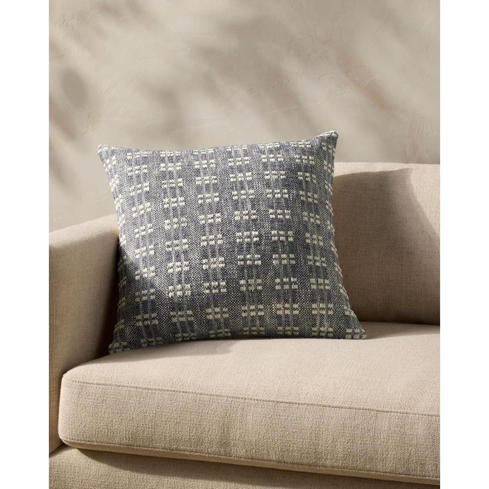 image:imageLoloi Magnolia Home by Joanna Gaines Bryn Collection PMH0062 Rust 22 x 22 Cover wDown PillowNavy