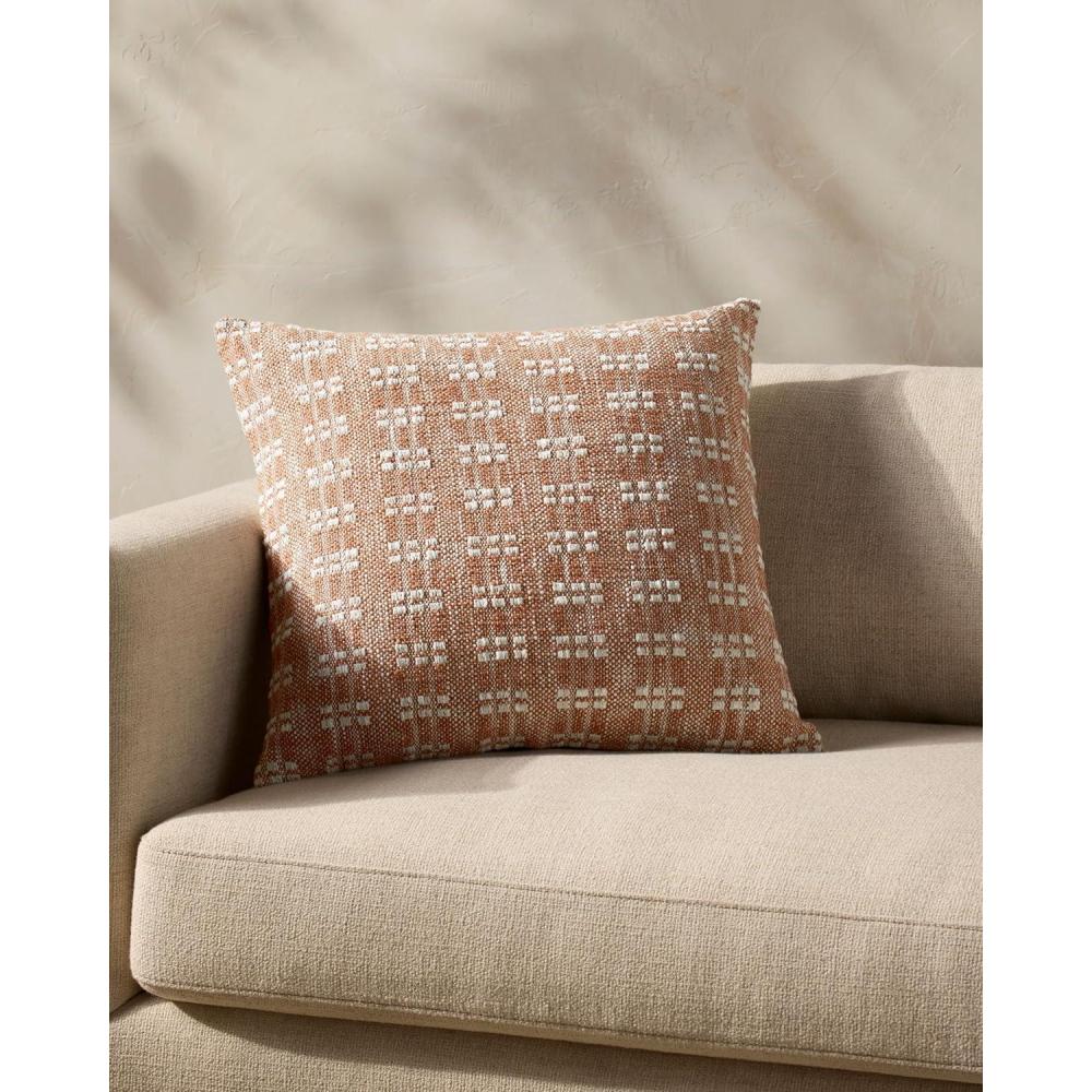 image:imageLoloi Magnolia Home by Joanna Gaines Bryn Collection PMH0062 Rust 22 x 22 Cover wDown PillowRust