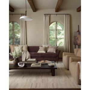 Loloi Amber Lewis x Zephyr Collection PAL0040 Natural/Wine 22” x 22” Cover Only Pillow