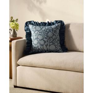 Loloi Chris Loves Julia Kathleen Collection PCJ0026 Blue 18” x 18” Cover w/Poly Pillow(Blue)