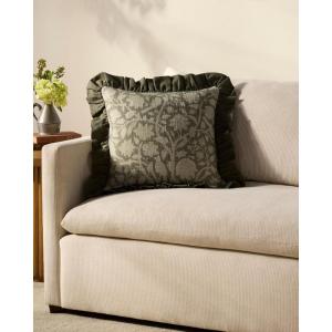 Loloi Chris Loves Julia Kathleen Collection PCJ0026 Blue 18” x 18” Cover w/Poly Pillow(Green)