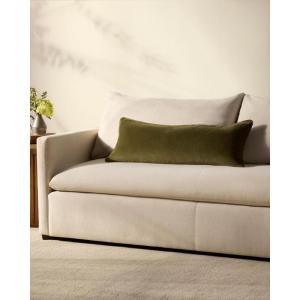 Loloi Chris Loves Julia Liza Collection PCJ0020 Dark Green 13” x 35” Cover w/Poly Pillow(Dark Green)