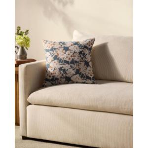 Loloi Chris Loves Julia Matilda Collection PCJ0031 Olive/Orange 18” x 18” Cover w/Down Pillow(Blue / Orange)