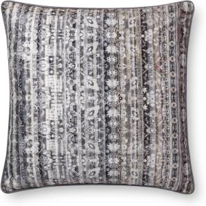 Loloi P0706 Grey 22″ x 22″ Cover Only Pillow(COVER W/ POLY FILL)