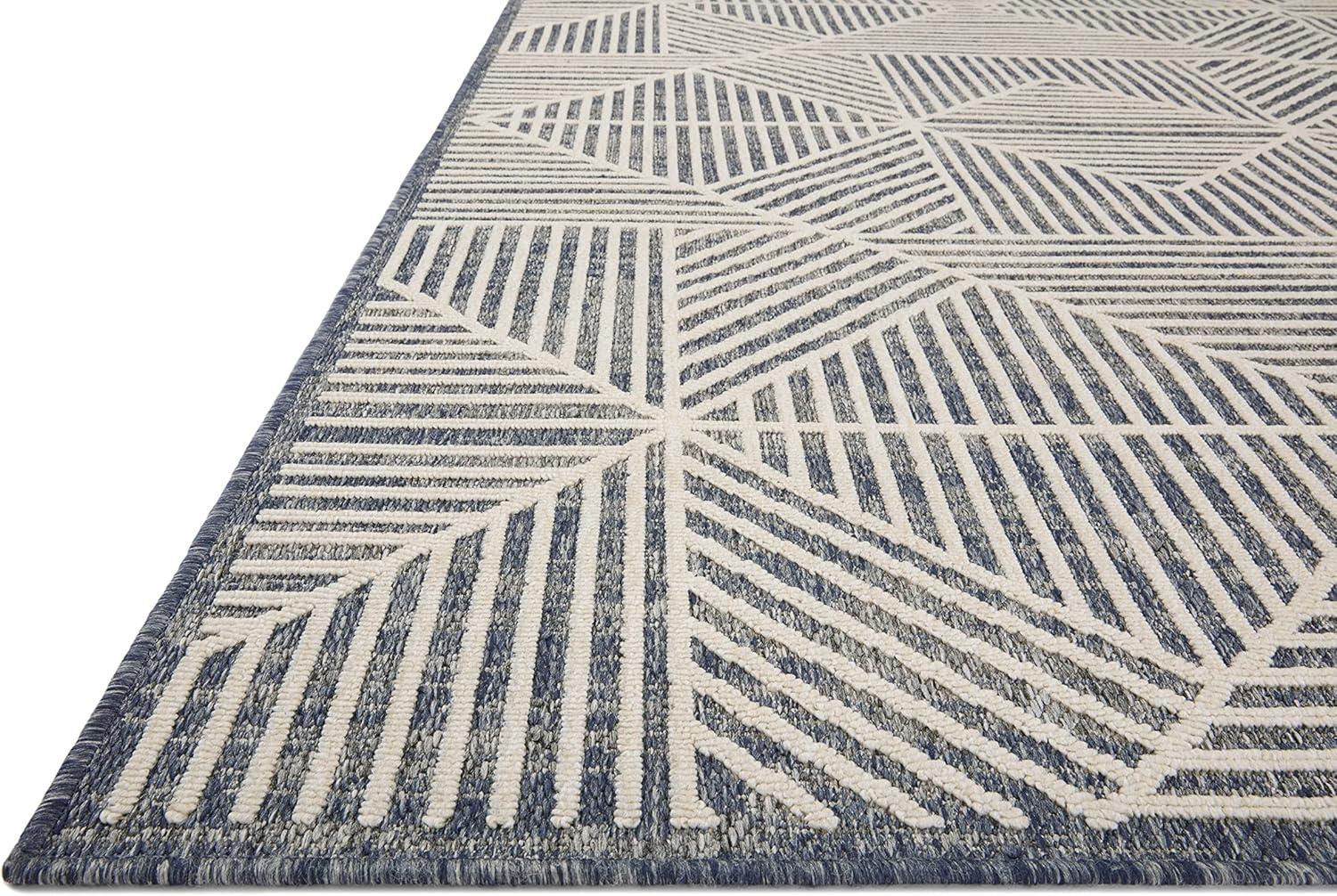 image:imageLoloi Rainier Collection RAI03 NaturalIvory 53 x 77 Area RugDenim Cream