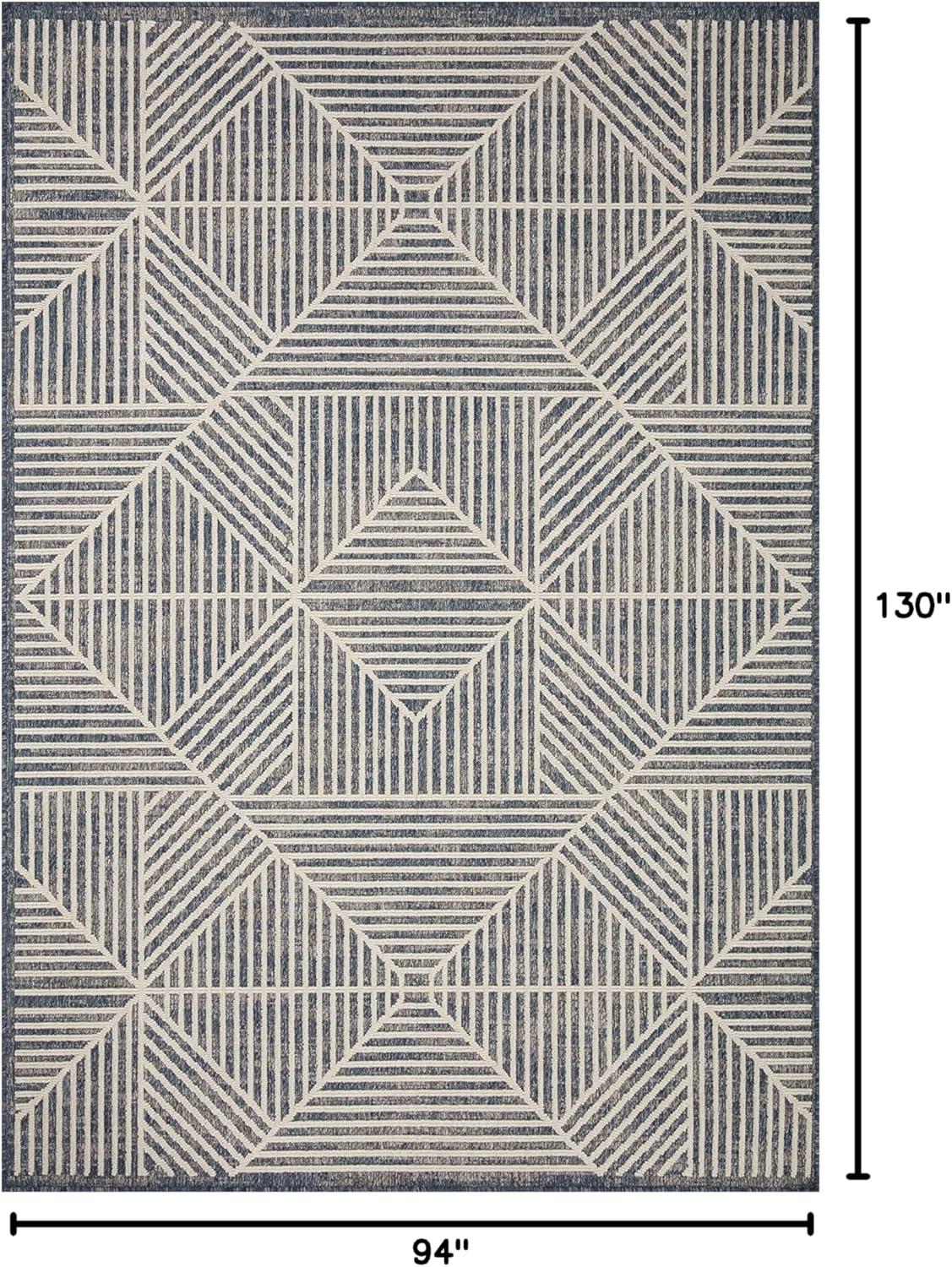 image:imageLoloi Rainier Collection RAI03 NaturalIvory 53 x 77 Area RugDenim Cream