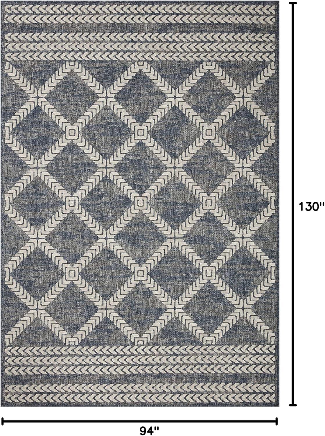 image:imageLoloi Rainier Collection RAI03 NaturalIvory 53 x 77 Area RugDenim Ivory