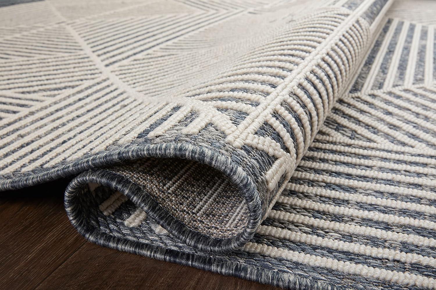 image:imageLoloi Rainier Collection RAI03 NaturalIvory 53 x 77 Area RugDenim Ivory