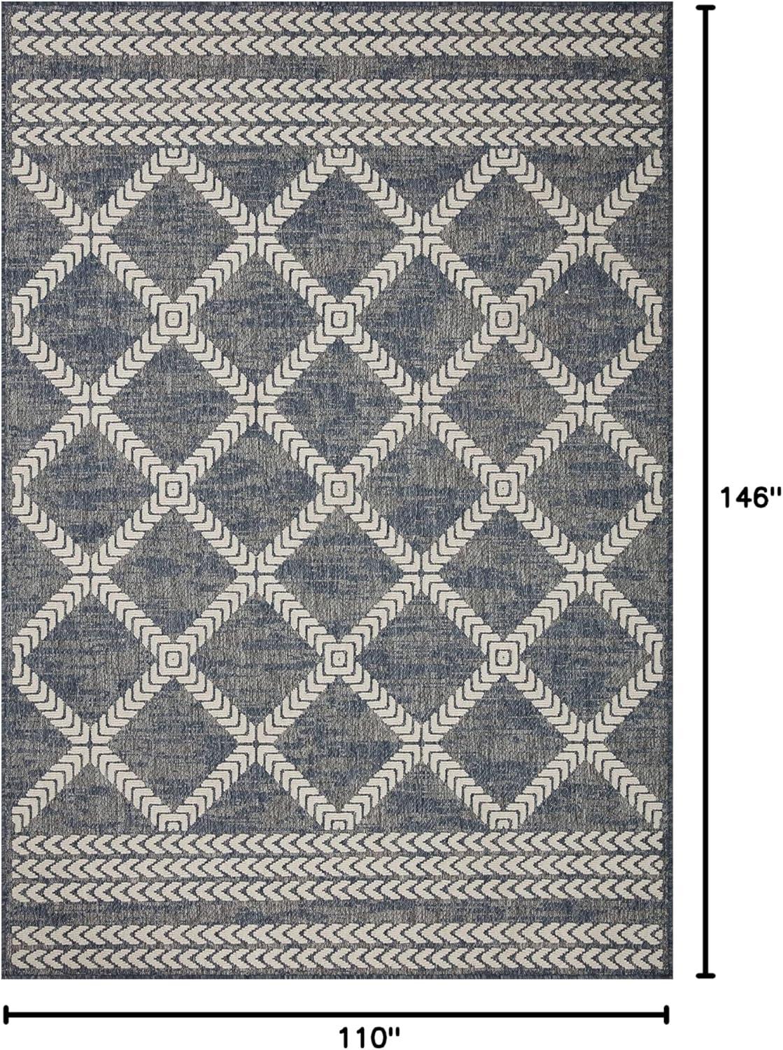 image:imageLoloi Rainier Collection RAI03 NaturalIvory 53 x 77 Area RugDenim Ivory