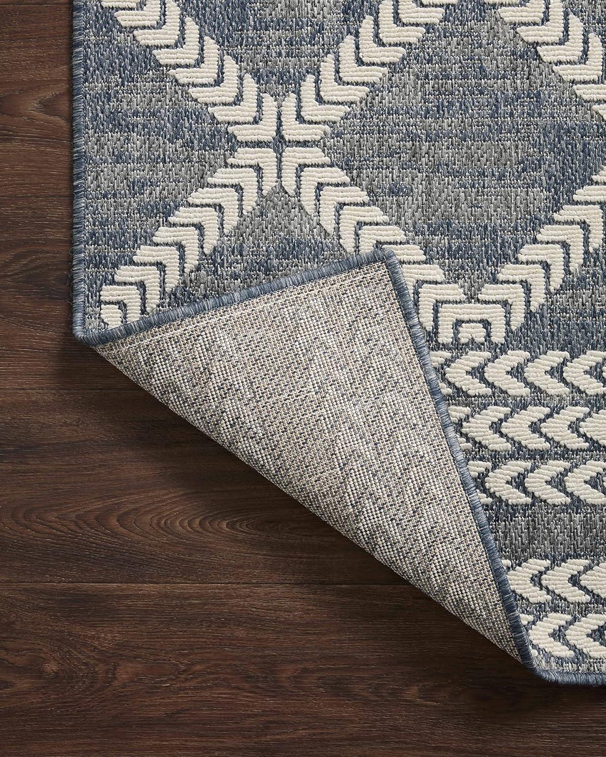 image:imageLoloi Rainier Collection RAI03 NaturalIvory 53 x 77 Area RugDenim Ivory