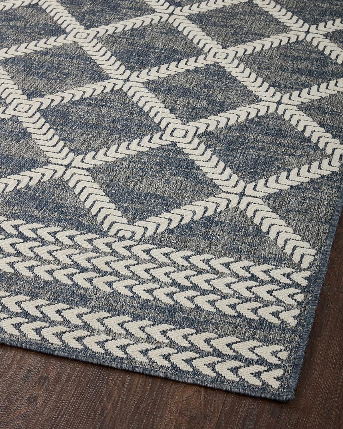 image:imageLoloi Rainier Collection RAI03 NaturalIvory 53 x 77 Area RugDenim Ivory
