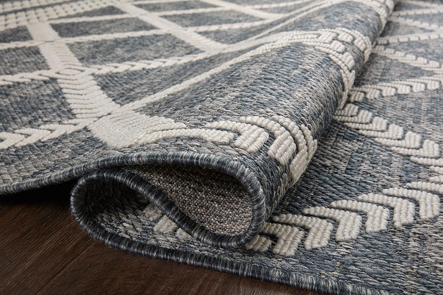 image:imageLoloi Rainier Collection RAI03 NaturalIvory 53 x 77 Area RugDenim Ivory