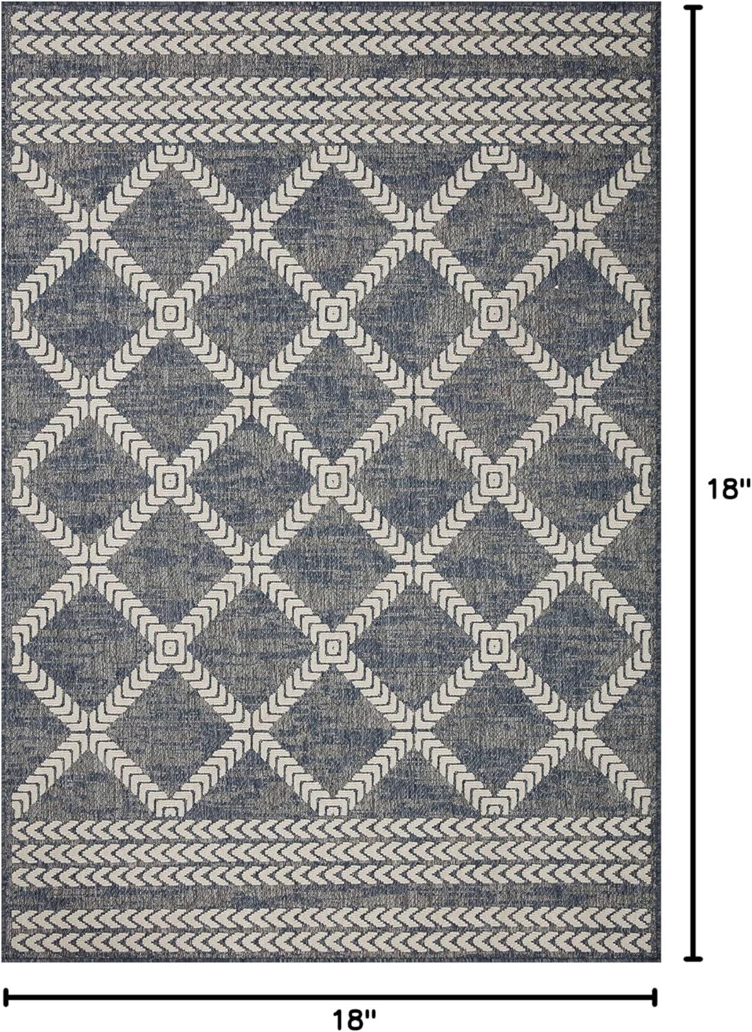 image:imageLoloi Rainier Collection RAI03 NaturalIvory 53 x 77 Area RugDenim Ivory