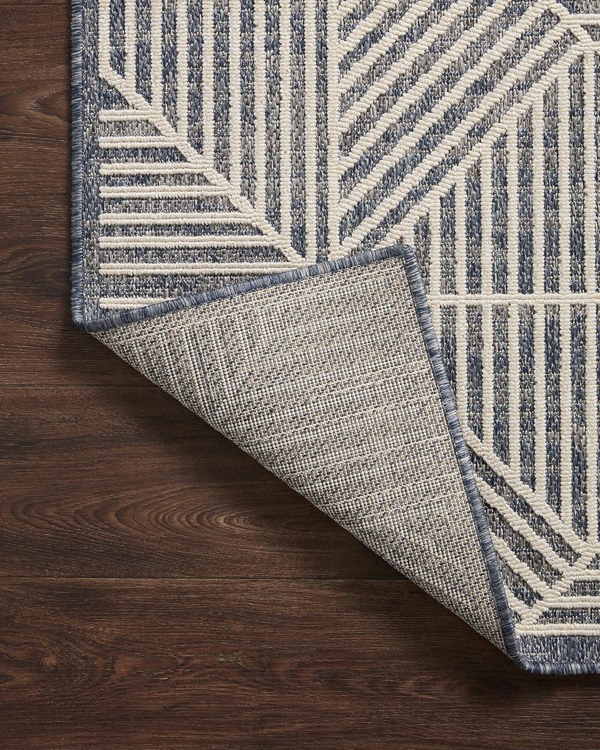image:imageLoloi Rainier Collection RAI03 NaturalIvory 53 x 77 Area RugDenim Ivory