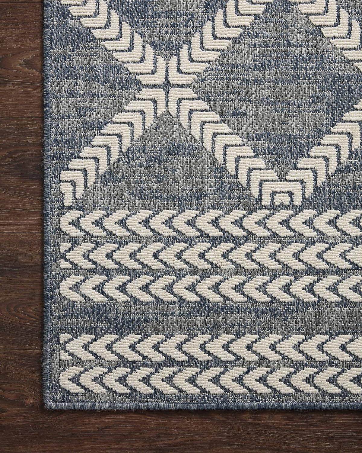 image:imageLoloi Rainier Collection RAI03 NaturalIvory 53 x 77 Area RugDenim Ivory