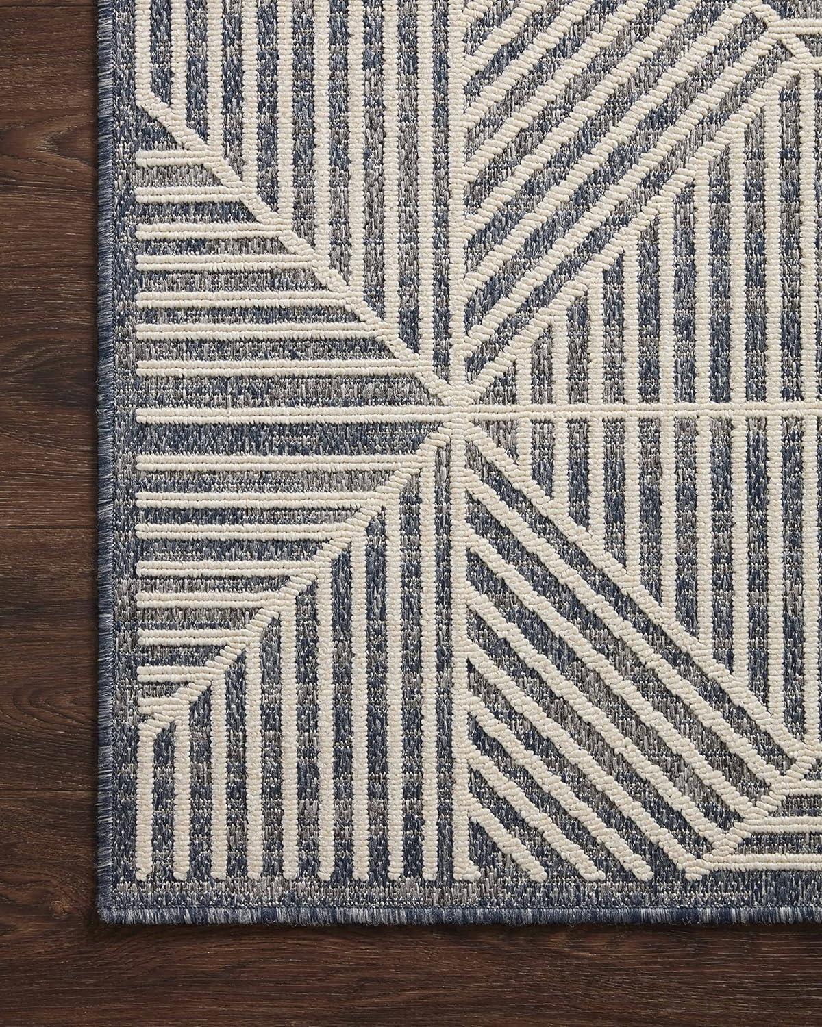 image:imageLoloi Rainier Collection RAI03 NaturalIvory 53 x 77 Area RugDenim Ivory