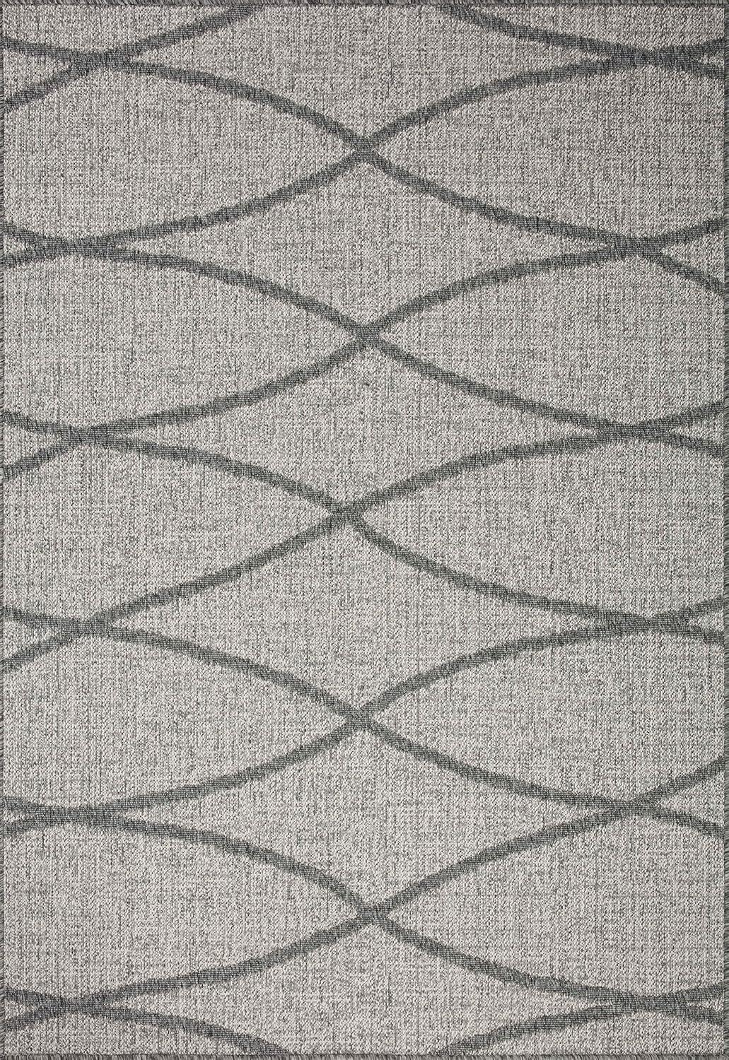 image:imageLoloi Rainier Collection RAI03 NaturalIvory 53 x 77 Area RugDove Grey