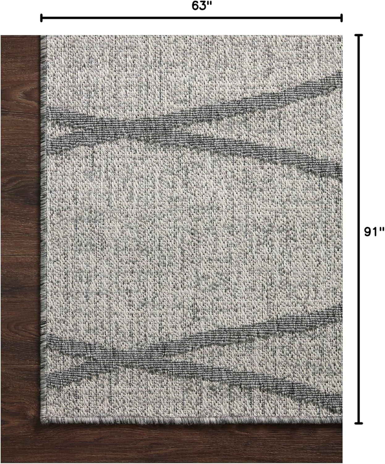 image:imageLoloi Rainier Collection RAI03 NaturalIvory 53 x 77 Area RugDove Grey