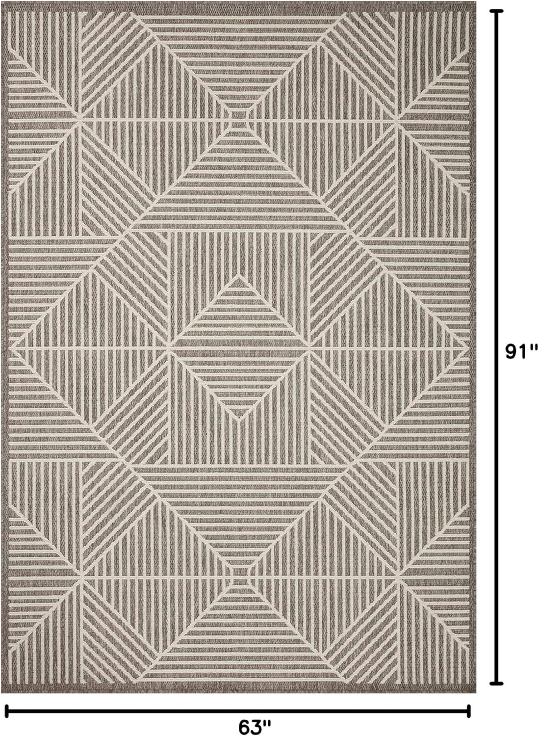 image:imageLoloi Rainier Collection RAI03 NaturalIvory 53 x 77 Area RugNatural Cream