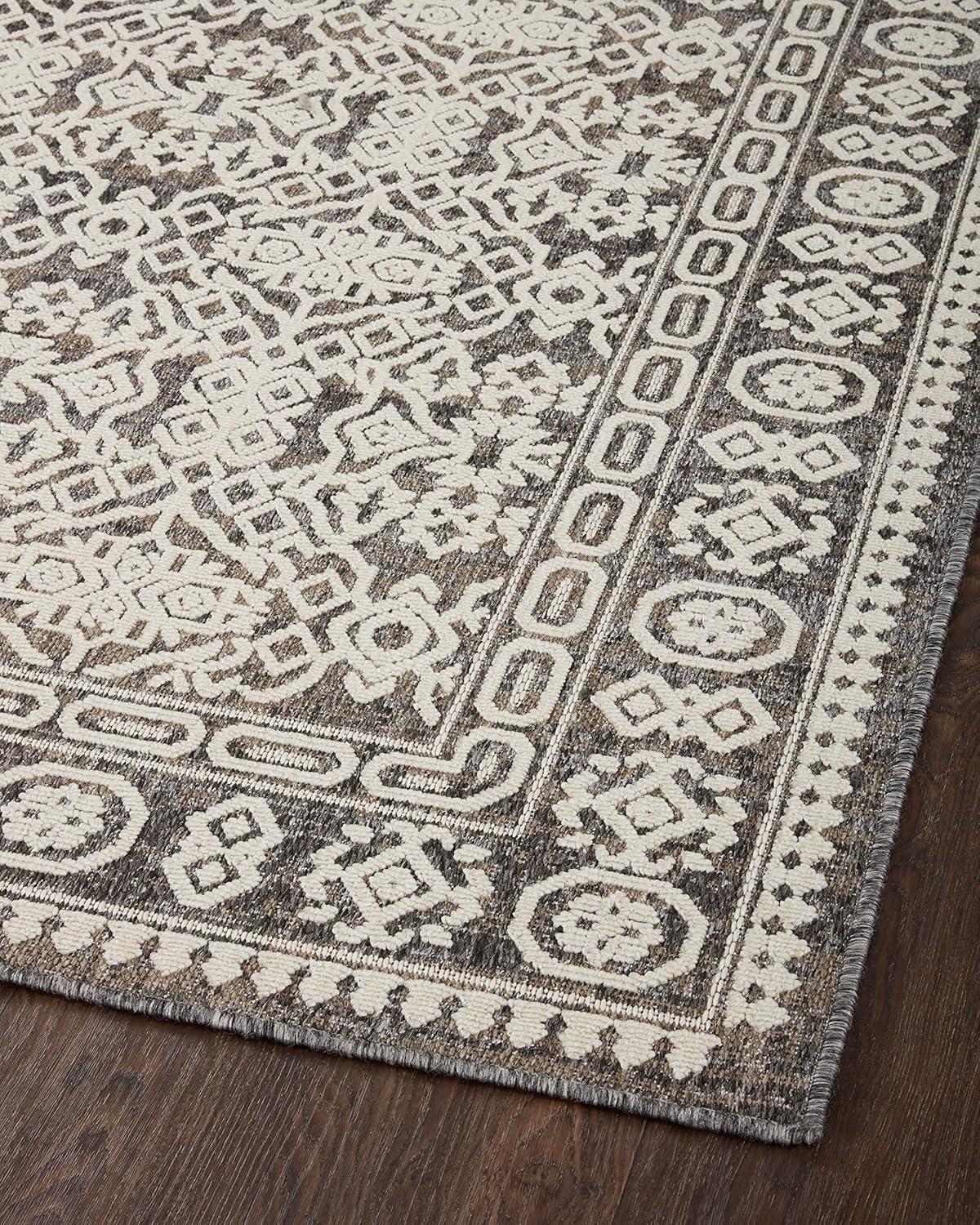 image:imageLoloi Rainier Collection RAI03 NaturalIvory 53 x 77 Area RugPebble Ivory