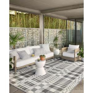 Loloi Rainier Collection RAI-03 Natural/Ivory 5′-3″ x 7′-7″ Area Rug(Ivory / Pebble)