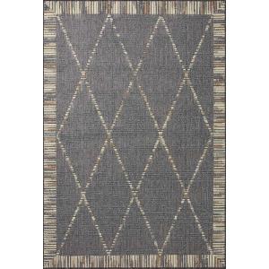 Loloi Rainier Collection RAI-03 Natural/Ivory 5′-3″ x 7′-7″ Area Rug(Slate / Multi)