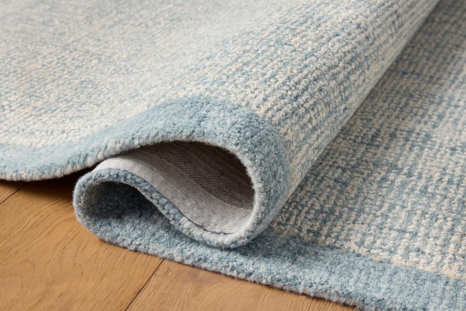 image:imageLoloi Magnolia Home by Joanna Gaines Henley Collection IvorySilver 93 x 13 Area RugIvory Blue