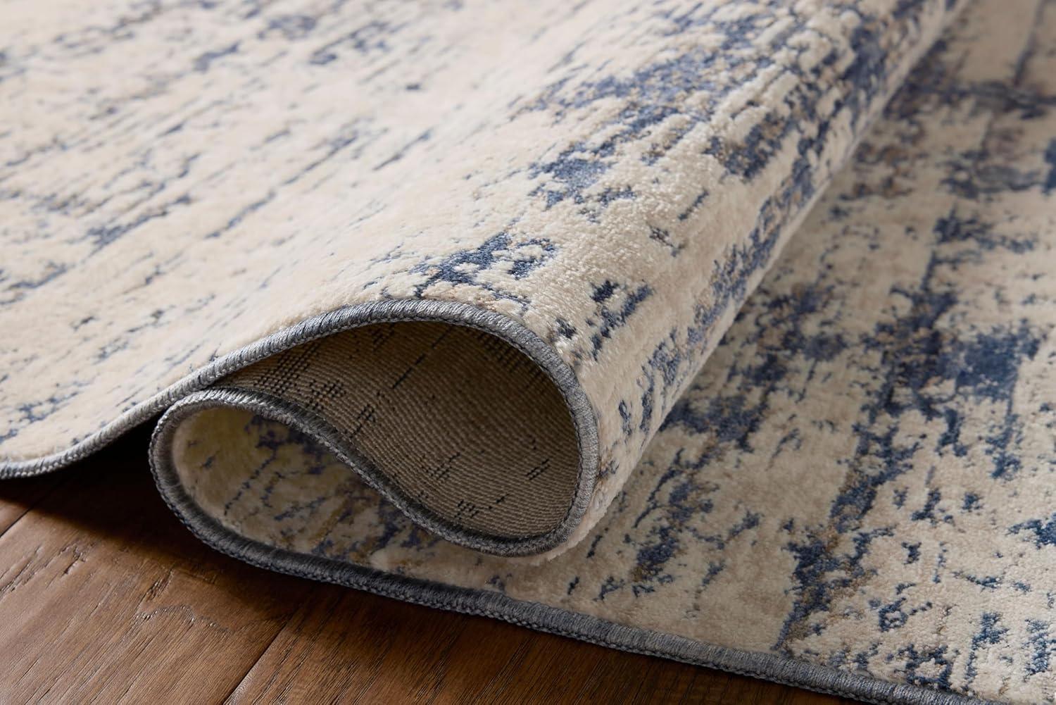 image:imageLoloi Nellie Collection NEL03 StoneTaupe 710 x 102 Area RugDove Blue
